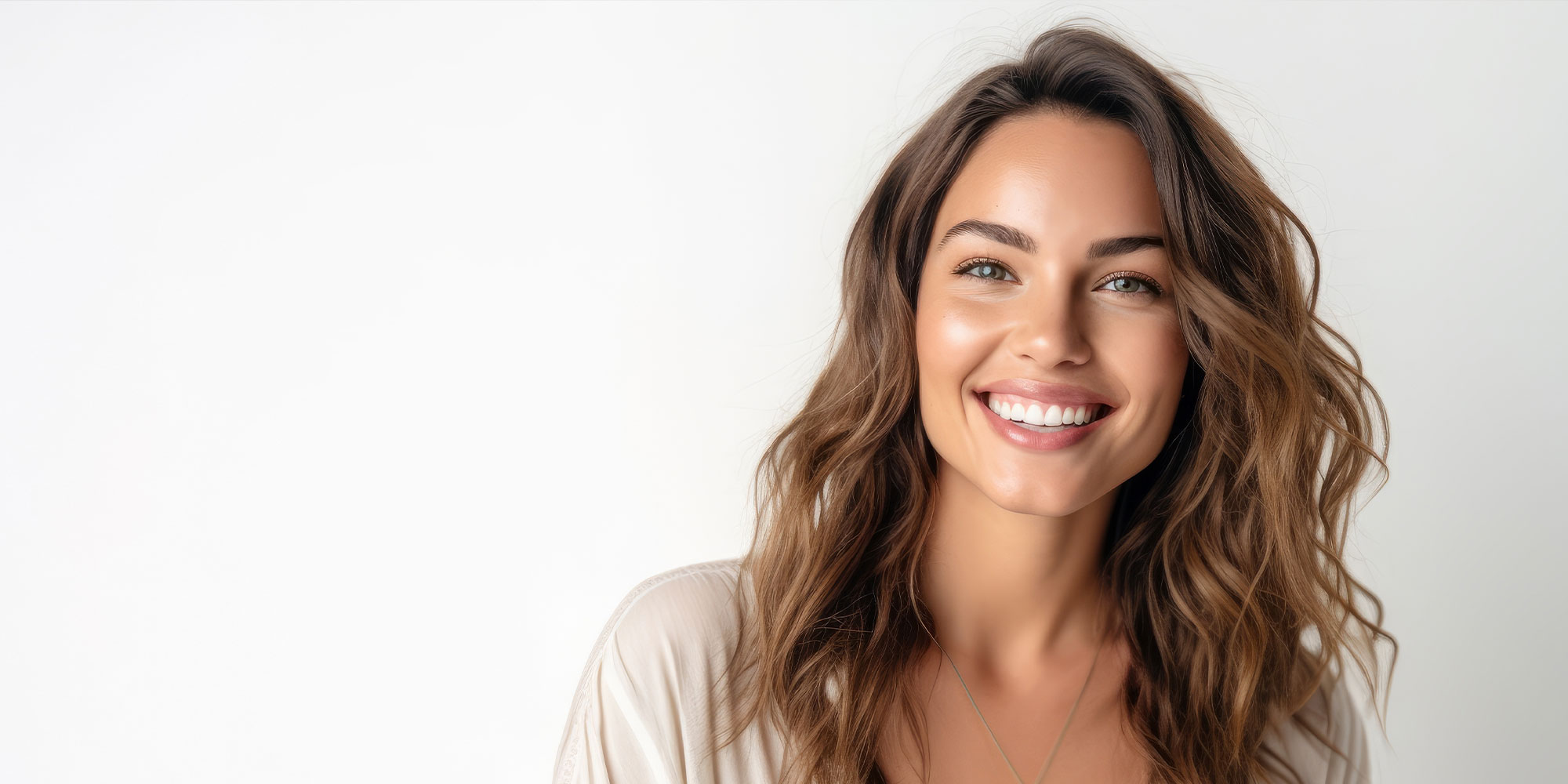 beautiful model smiling brightly for their shoot