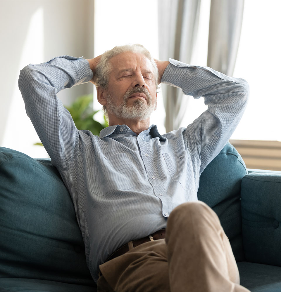 man having a hard time staying awake after a unrestful night of sleep